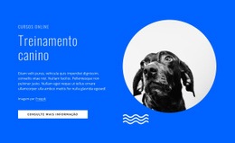 Página De Destino Mais Criativa Para Cursos De Treinamento De Cães Online