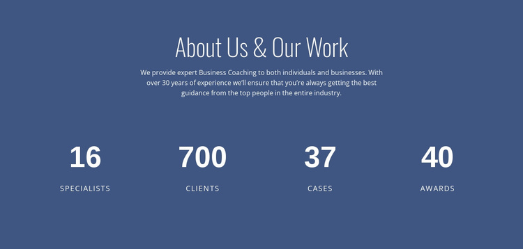 About business consulting Website Template