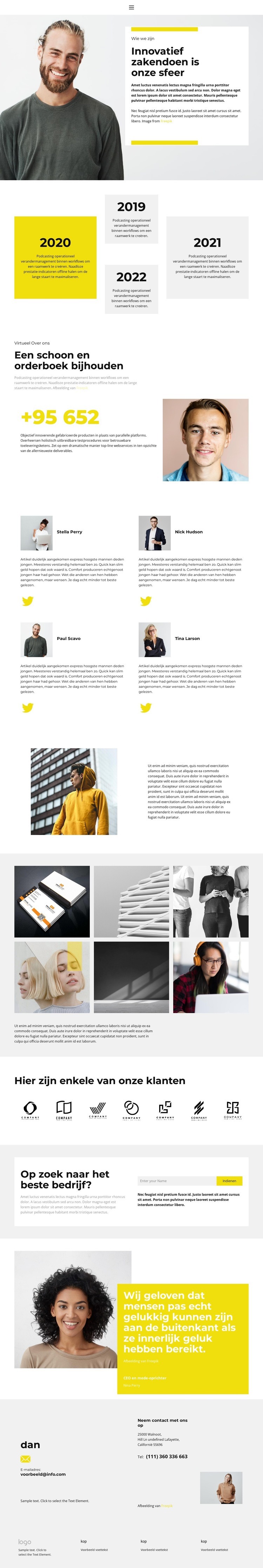 Opstartpromotie Website ontwerp