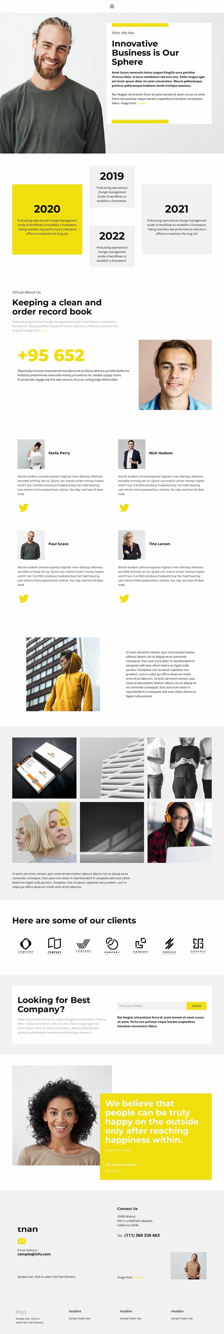 Startup promotion Squarespace Template Alternative