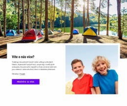 Vítejte Na Dětském Táboře – HTML Šablona Webových Stránek