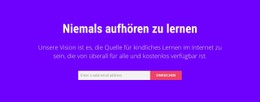 Niemals Aufhören Zu Lernen Premium-CSS-Vorlage