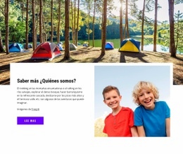 Diseño De Sitio Web Multipropósito Para Bienvenidos Al Campamento De Niños