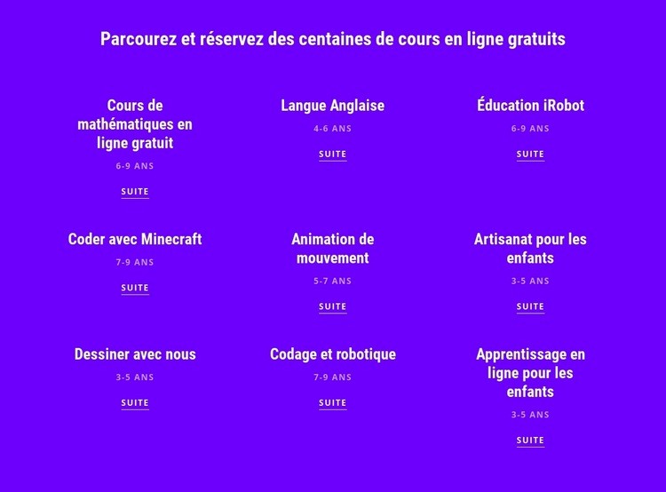 700 cours en ligne gratuits Conception de site Web