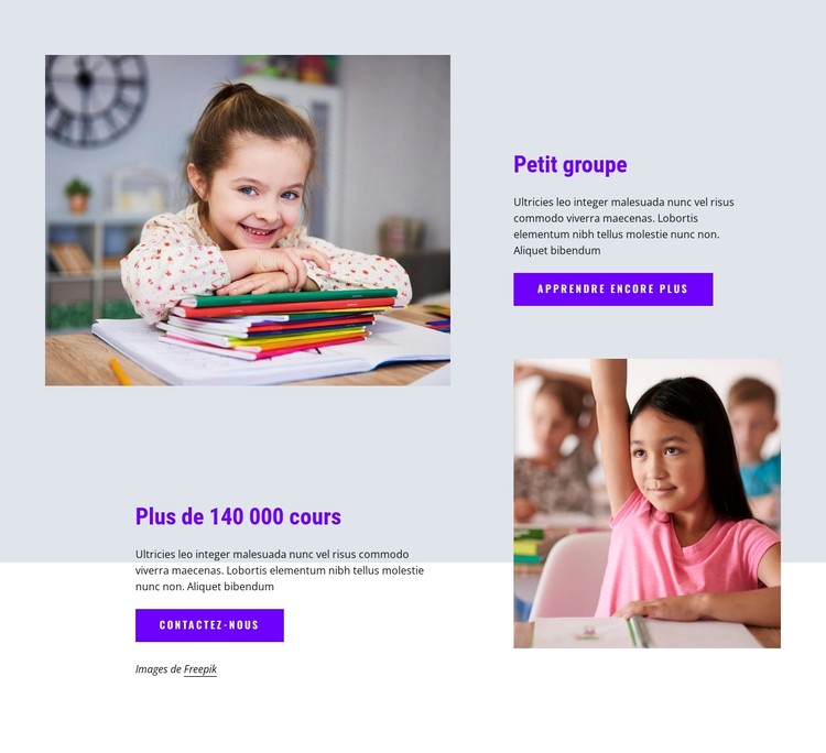 Plus de 14 000 cours Modèle CSS