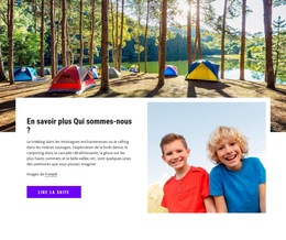 Bienvenue Au Camp Des Enfants : Modèle De Site Web Simple
