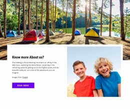 Welcome to kids camp - Html Code Example by Nicepage