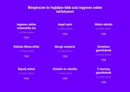 700 Ingyenes Online Tanfolyam - Webfejlesztési Sablon