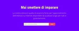 Creatore Di Siti Web Per Mai Smettere Di Imparare