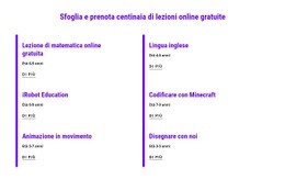 Prenota Lezioni Online Gratuite - Progettazione Di Modelli Di Siti Web