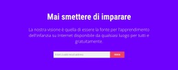 Mai Smettere Di Imparare Modello CSS Premium