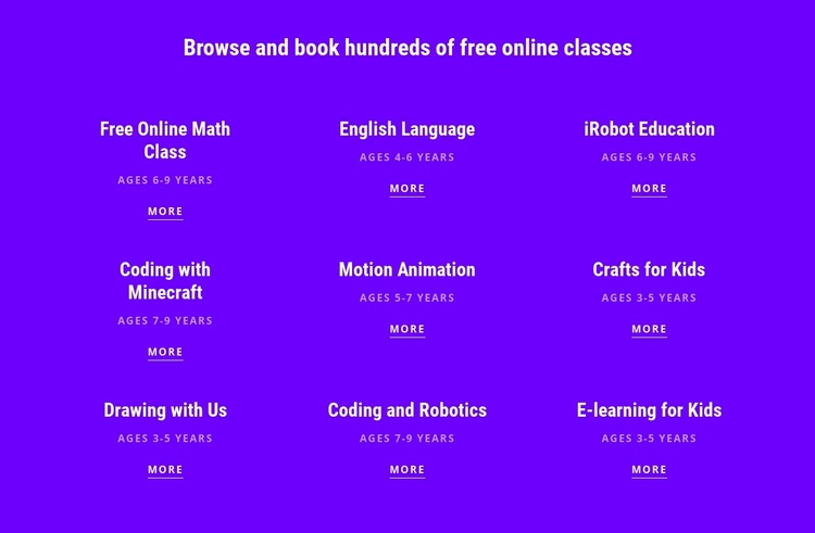 700 free online courses Joomla Template