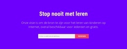 Gratis CSS Voor Stop Nooit Met Leren