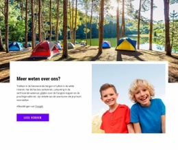 Welkom Op Het Kinderkamp - Prachtige Websitebouwer