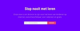 Websitemaker Voor Stop Nooit Met Leren