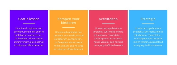 Gekleurde cellen van rasterrepeater Website ontwerp