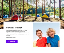 Welkom Op Het Kinderkamp - Eenvoudig Websitesjabloon