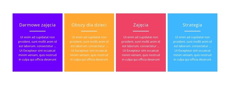 Kolorowe komórki wzmacniacza siatki Szablon CSS