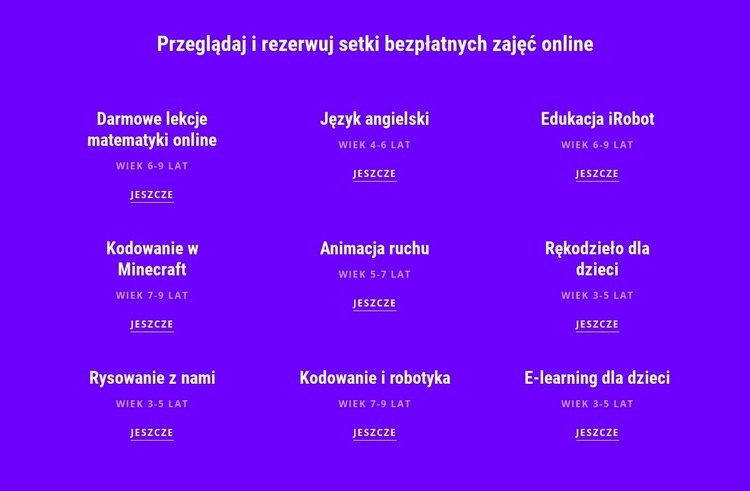 700 darmowych kursów online Szablon HTML5