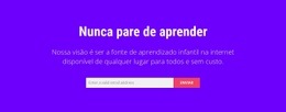 Criador De Sites Para Nunca Pare De Aprender