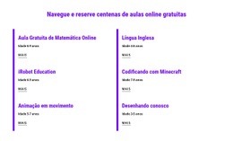 Agende Aulas Online Gratuitas - Design Simples