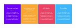 Células Coloridas Do Repetidor De Grade Modelo Responsivo HTML5