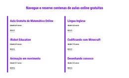 Agende Aulas Online Gratuitas - Página De Destino Gratuita, Modelo HTML5