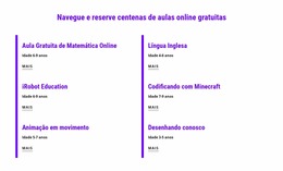 Agende Aulas Online Gratuitas - Modelo Joomla 2024