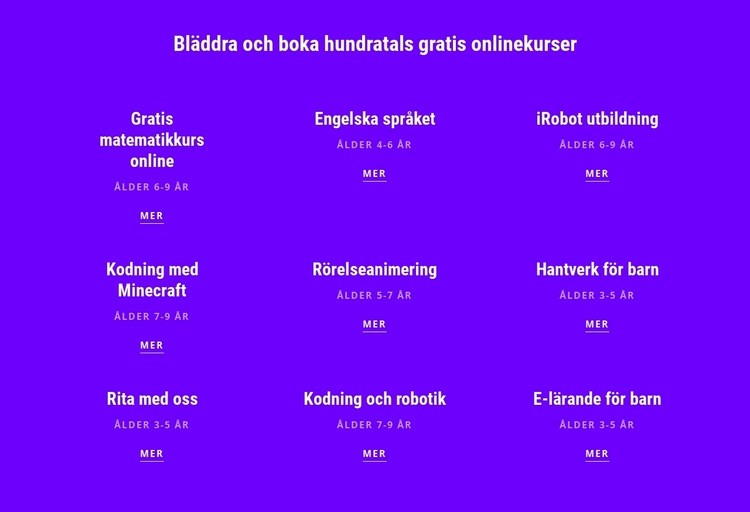 700 gratis onlinekurser CSS -mall