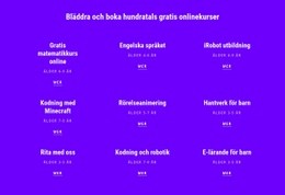 700 Gratis Onlinekurser - Mall För Webbutveckling