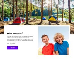 WordPress-Webbplats För Välkommen Till Barnläger