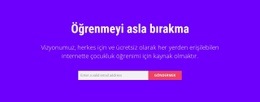 Öğrenmeyi Asla Bırakma - Mobil Açılış Sayfası