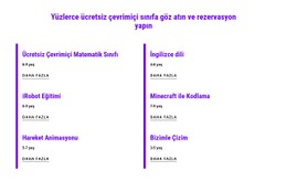 Ücretsiz Çevrimiçi Dersler Için Rezervasyon Yapın Için CSS ızgara Şablonu Sütunu