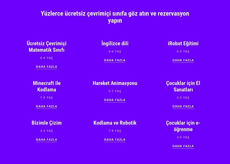 700 ücretsiz çevrimiçi kurs HTML Şablonu