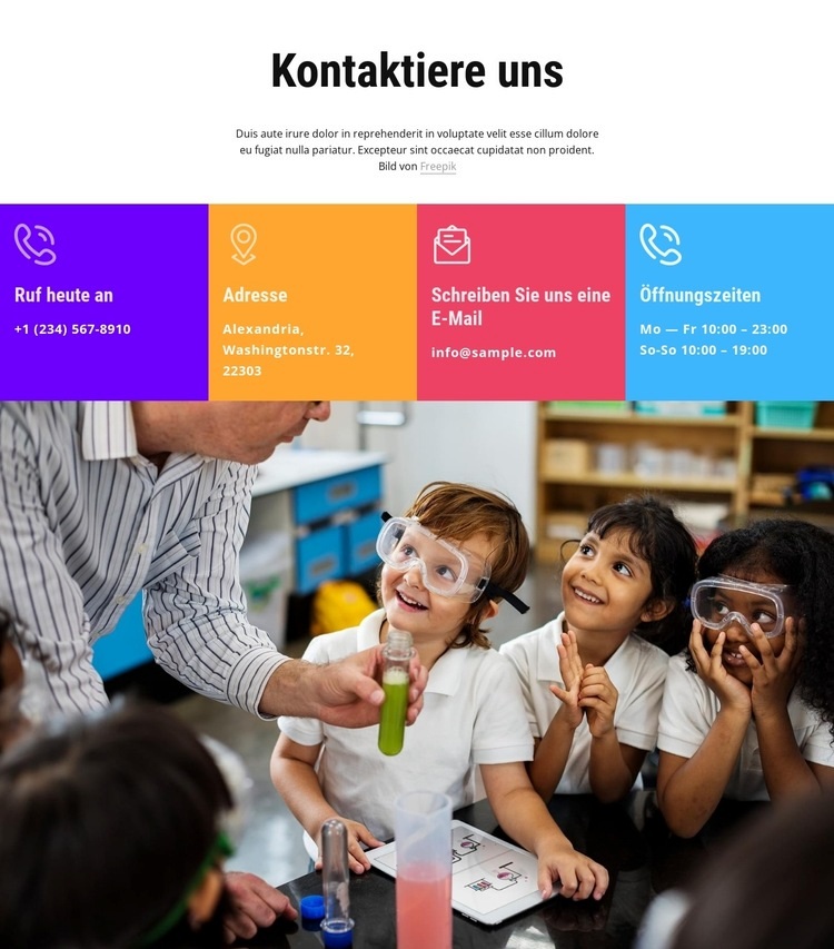 Wissenschaftliche Programme Website design