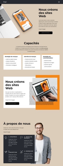 Page De Destination Polyvalente Pour Nous Construisons De Nouveaux Designs