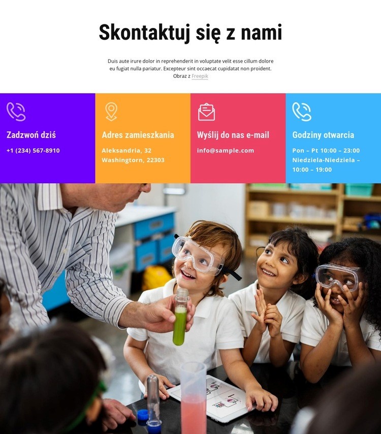 Programy naukowe Szablony do tworzenia witryn internetowych