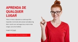 Aprenda De Qualquer Lugar - Create HTML Page Online