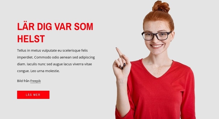 Lär dig var som helst CSS -mall