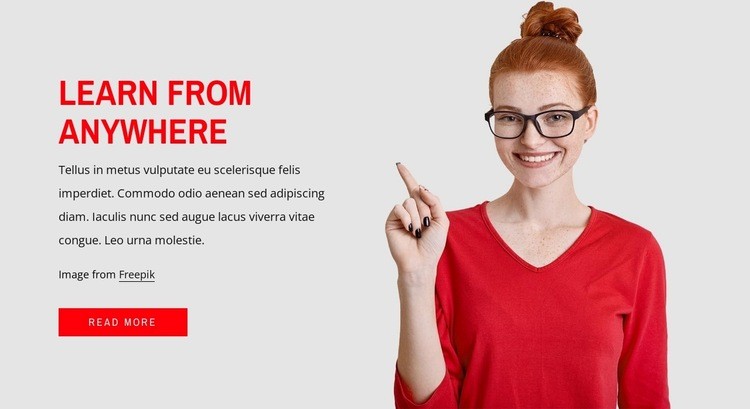 Learn from anywhere Webflow Template Alternative