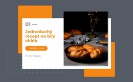 Bezplatná Online Šablona Pro Jednoduchý Recept Na Bílý Chléb