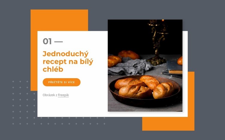 Jednoduchý recept na bílý chléb Šablona CSS