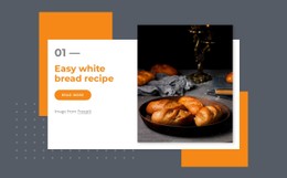 Easy White Bread Recipe Simple CSS Template