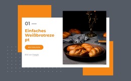 Einfaches Weißbrotrezept - HTML-Vorlagen-Download