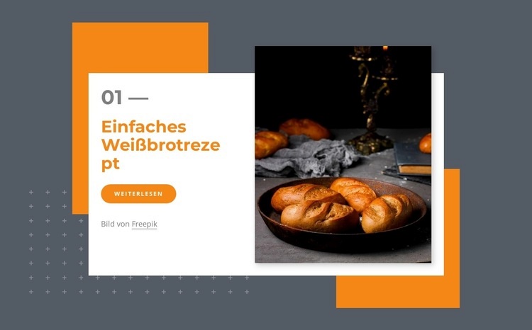 Einfaches Weißbrotrezept HTML Website Builder