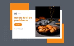 Receta Fácil De Pan Blanco Plantilla CSS Sencilla