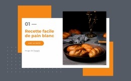 Superbe Conception De Site Web Pour Recette Facile De Pain Blanc