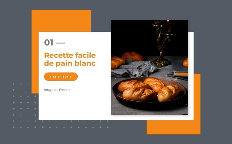 Recette facile de pain blanc Conception de site Web