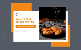 Receita Fácil De Pão Branco - Download De Modelo HTML