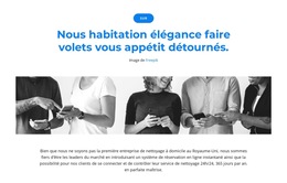 Nous Sommes Une Équipe De Leaders – Modèle De Site Web Mobile